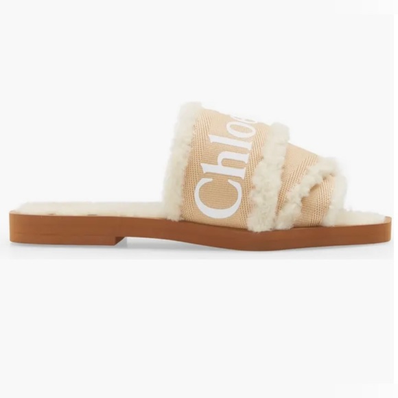 Chloe Woody Shearling Slide - Picture 3 of 11